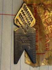 The American Caliper Co. Center Gage 60 Degree Fishtail - vintage tempered USA picture