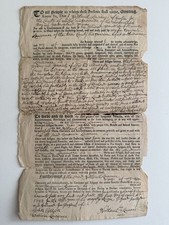 1752 Colonial Massachusetts Land Deed picture