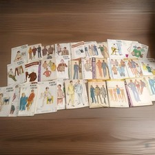 Vintage 1950s-70s Mens sewing patterns Lot Of 30 Cut/Uncut picture