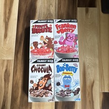 KAWS General Mills Family Size Cereal 4 Boxes Whole Set Halloween New Sealed picture