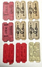 Nine Vintage  NJ Shore Amusement Paper Tickets from Multiple Locations picture