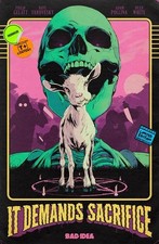 IT DEMANDS SACRIFICE #1 1/20 FLOPS RETRO VAR **PREORDER 10/07/26** NM BAD IDEA picture