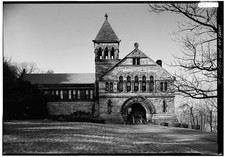 Oliver Ames Free Library,53 Main Street,North Easton,Massachusetts,MA,HABS,1 picture