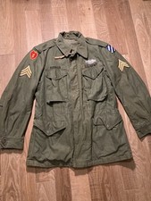 Korean War M-1951 M51 Field Jacket US Army Patched 25th 3rd Infantry CIB picture