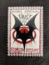 1992 Faust Rebel Edition Hologram Card O’ComicCon Promo Rare picture