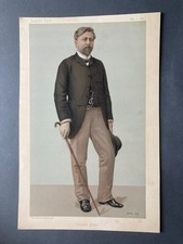 Antique 1889 Gustave Eiffel Vanity Fair Chromolithograph Colour Print picture