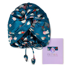 Silk Bonnet for Sleeping Women: 100% Mulberry 22 Momme Silk, Adjustable Fit for picture