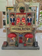 Lemax Mary’s Christmas Boutique #85344 Lighted Building Holiday Home Decor picture