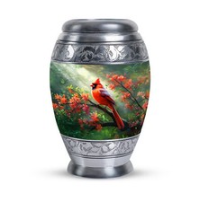 Cardinal Bird 1 Funeral Urn -Small Dad Urns For Human Ashes- Ashes Urn Adult - picture