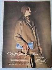 1957 Women's Hart Schaffner & Marx Einiger Cashmere coat Vintage Fashion Ad   picture