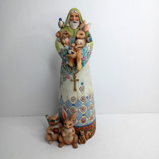 Jim Shore St. Francis Make Me An Instrument of Peace #4007547 2006 Resin AS IS picture