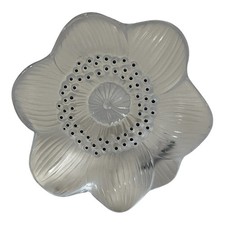 LALIQUE France Crystal Anemone Flower Sculpture  Paperweight 4