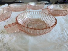 Anchor Hocking Pink Queen Mary Berry (Nappy) Bowl - Set Of 5 picture