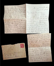 Very rare 1924 Antique Historical Letter Russellville AL Local Invisible Empire picture