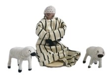 Vintage YWCA Centre Aqabat Jaber Refugee Camp Christmas Nativity Shepherd Sheep picture