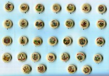 32 Sweet Caporal Tobacco About 1910 US State Pinbacks Tremendous Condition picture