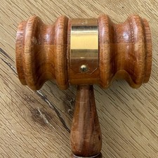 Vintage Engraved Wood Gavel Brass Band ESS Interp of Drama 1967-68 Collectible picture