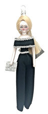 Soffieria De Carlini  Delaney in Black Suit Christmas Ornament Italy New Box picture