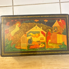 ⁠Vintage Russian Lacquer Box Mstera Sivka Burka Fairy Tale Hand Painted Signed picture