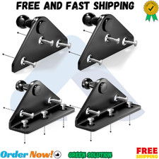 Sturdy 10MM Gas Strut Mounting Brackets Set - 4PCS with Screws for Easy DIY picture