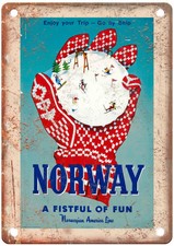 Vintage Norway 1956 Travel Poster Retro Look Sign T1656 picture