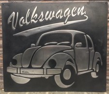 Volkswagen Vintage Steel Garage Sign 20x24 Handmade Aluminum Relief picture