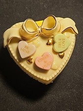 Lenox Treasures Loving Heart Treasure Box First Issue Porcelain Heart  Box picture
