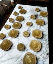 Vintage Madrid Amber Depression Glass – 10 Full Place Settings – 50 Piece Set –  picture