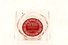 Vintage Piechota's Food Market Trenton NJ Advertising Ashtray Kolbi Burger picture