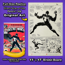 SECRET WARS #8 - Iconic Interior Art 1st SYMBIOTE SUITE 🔥Replica Original Art🔥 picture