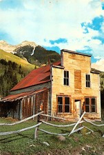Ghost Town Matterhorn Colorado Yellow Mountain Near Telluride Vtg 9x6 Postcard picture