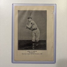 1928 Leon “Goose” Goslin AL Batting Champion Picture Antique Baseball Senators picture