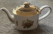 Vintage Arthur Wood Gold Floral Design Porcelain Teapot ~ ENGLAND/free Ship picture