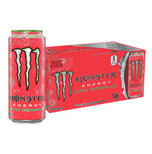 Monster Energy Ultra Watermelon Sugar Free Energy Drink 16 Ounce Pack of 15 picture