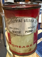 Continental Belton Company---Water Pump Grease Can--Belton Texas--1 Lb picture