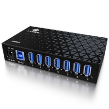 7 Port USB 3.0 Hub - Powered USB Hub –Multiple USB Splitter with Built-in picture