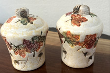 Home Trends 2 Piece Ceramic Fall Harvest Thanksgiving Salt & Pepper Shakers 4