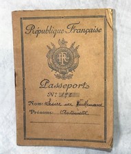 Rare 1948 French Passport Allied Occupation of Austria Cold War History Ephemera picture