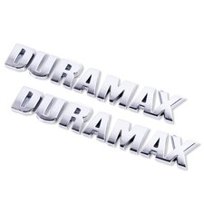 Duramax Silverado Emblem Badge 2019-2021 New Chevrolet Silver Duramax Badges picture