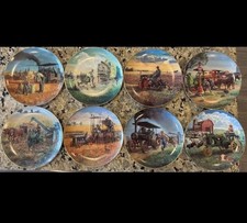 Complete Set 8 Farmland Memories Danbury Mint Collectors Plates By Mort Kunstler picture