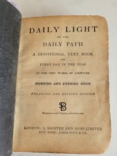 Vintage 1901 Daily Light on the Daily Path Devotional Book Bagster & Sons James picture