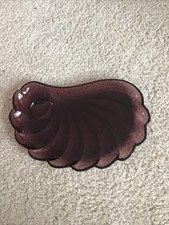 MCM Hazel Atlas Moroccan Amethyst Seashell Snack Plate - No Cup picture