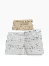 1878 Atlantic & Pacific Telegraph Telegram + Envelope Edward F Lucas NY picture