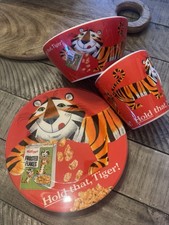 Vtg Kellogg's Cup Cereal Bowl Plate red Tony Frosted Flakes Rare 2005  picture