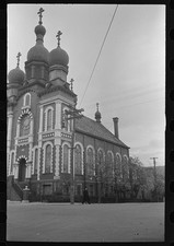 Photo:Mount Carmel Pennsylvania 1930s Brick Church Triple Cross Towers picture