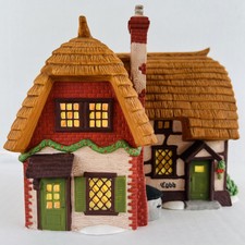 Vintage Dept 56 Cobb Cottage 58248 Dickens Christmas Village Lighted House picture