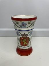 PORSGRUND NORGE OLD NORWAY VASE W/ NORDIC LION CREST NR picture