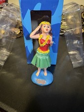 Kauai Coffee Hula Girl Dashboard Bobble Figurine w/ Box Hawaii Souvenir picture