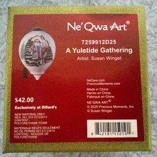 Ne'Qwa Dated 2025 Susan Winget YULETIDE GATHERING Santa Christmas Ornament NIB picture