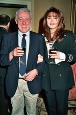 John Mahoney Jane Leeves at 1994 NBC TCA in Pasadena California  Old Photo picture